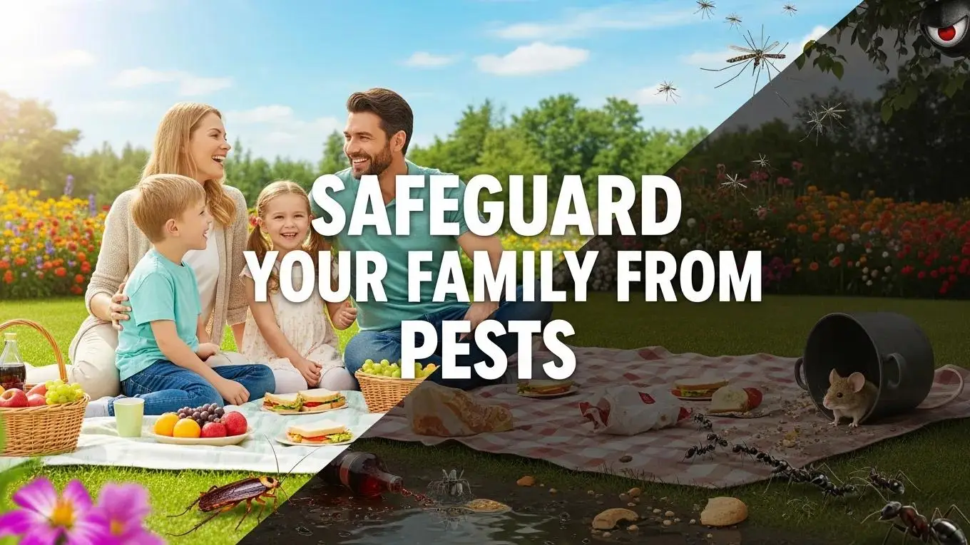 Family protected from pest infestation