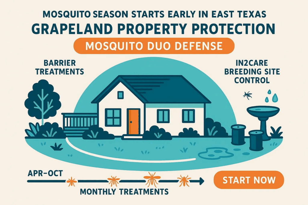 East Texas mosquito property protection