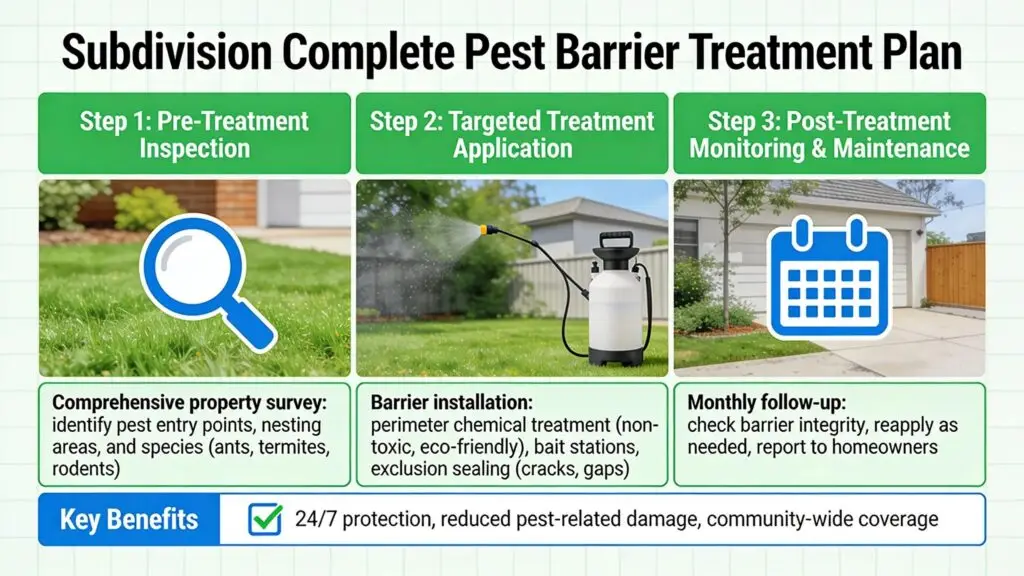 What Does Our Complete Pest Barrier Treatment Plan Include for Subdivisions