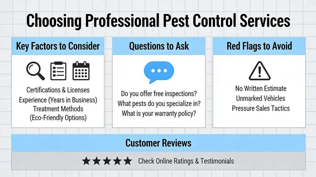 Choosing Professional Pest Control Services