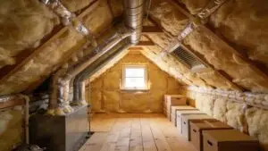 Insulated attic with ventilation